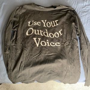 OV x ACLU faded black long sleeve size S